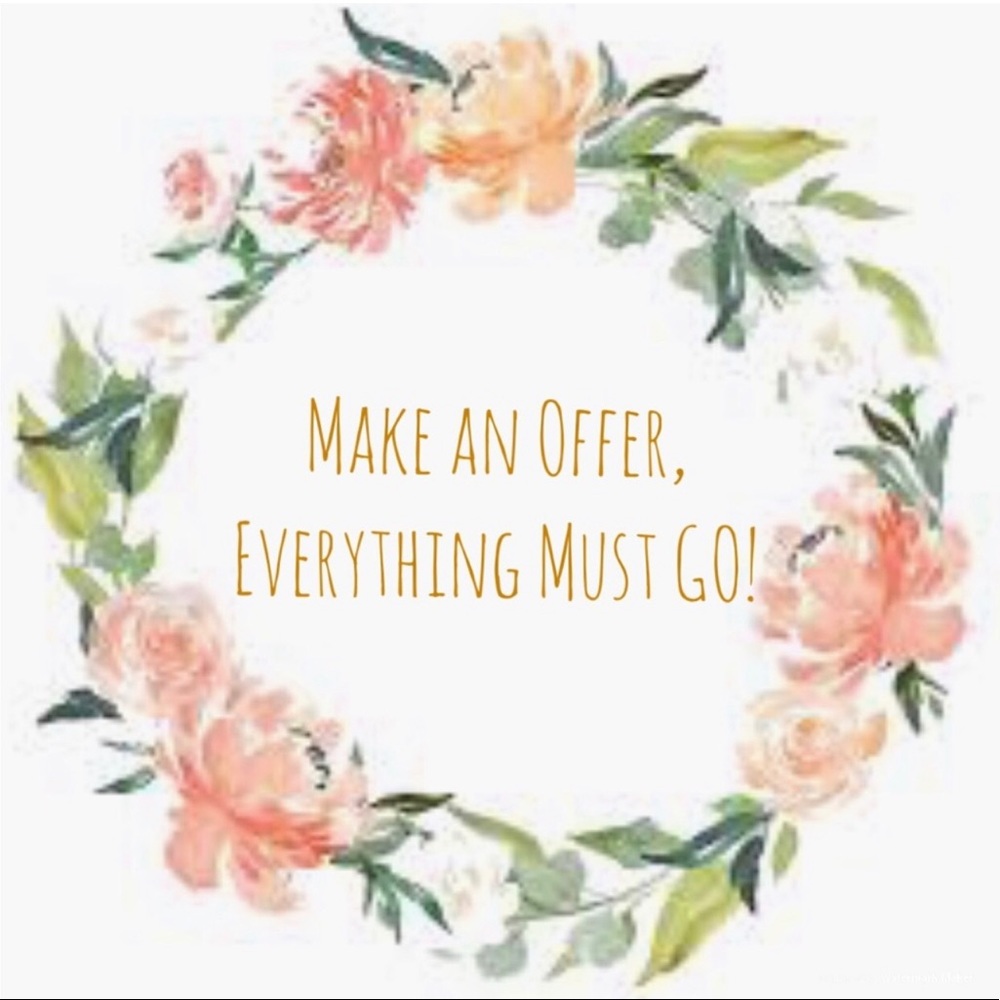 Everything must go accepting all reasonable offers in the process of moving!